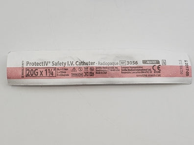 Smiths Medical 3056 JELCO ProtectIV Safety I.V. Cath. 20G x 1-1/4in. (x)